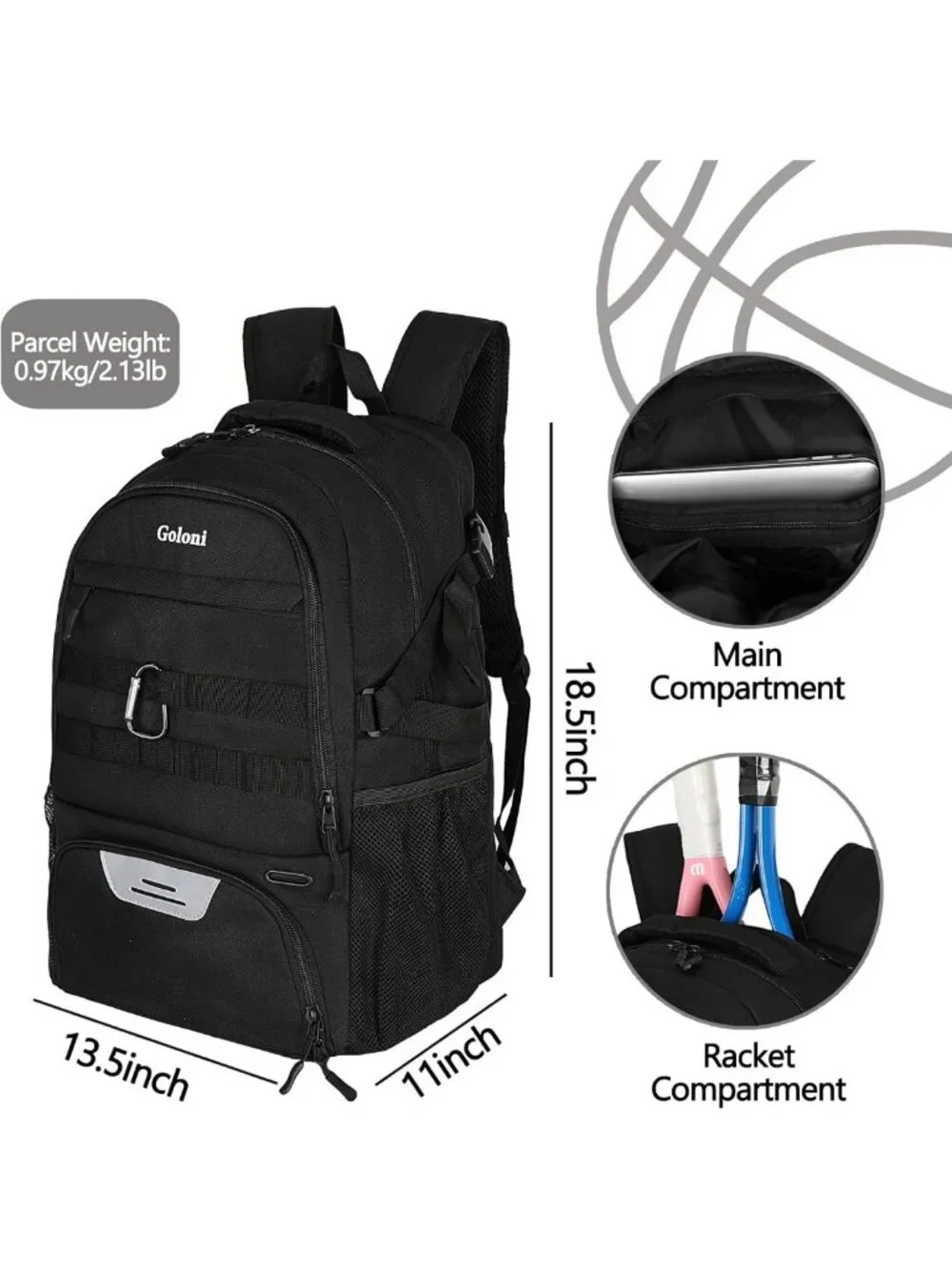 Versatile Soccer Backpack for Men & Women | Sports Bag with Ball & Shoe